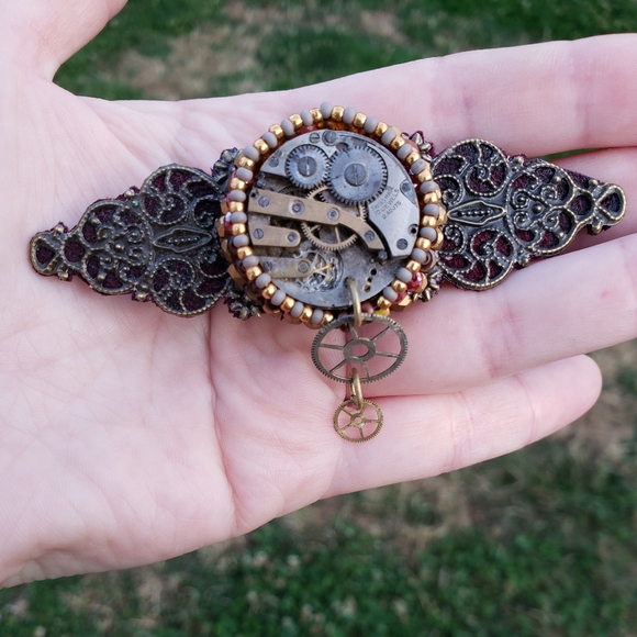 Made By Me Steampunk Victorian Hair Jewelry Clips